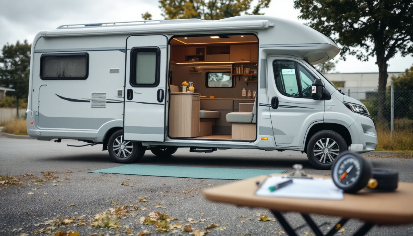 Gebrauchter Wohnwagen wie auf mobile de bei der Besichtigung mit Prüf-Checkliste